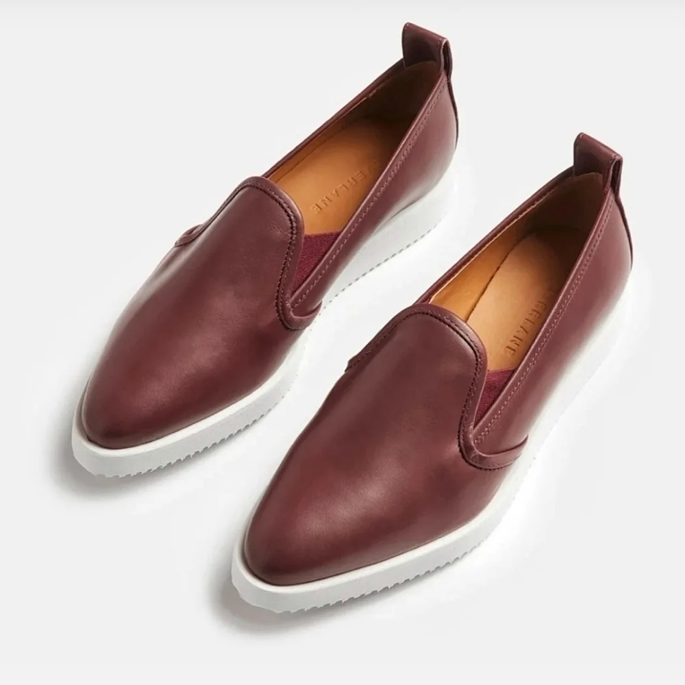 🌸‎ Everlane | Mahogany Leather Slip Ons